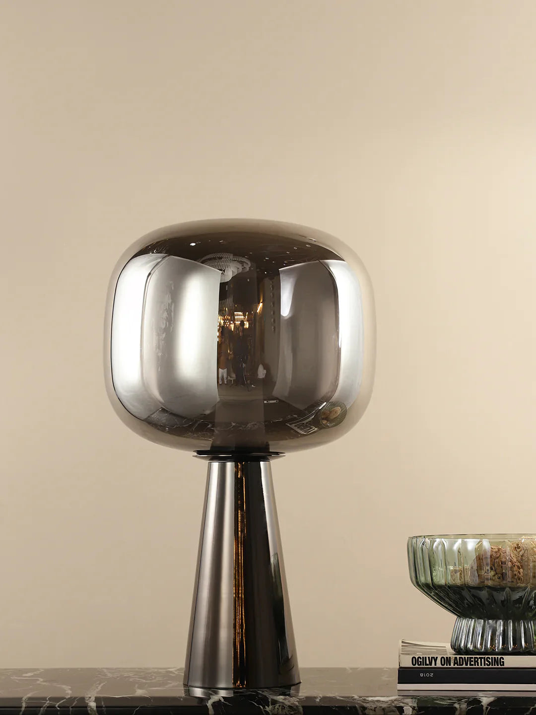 Cosmo Smoky Black LED Table Lamp