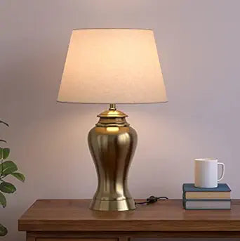 Divine Trends Brass Antique Finish LED Table Lamp