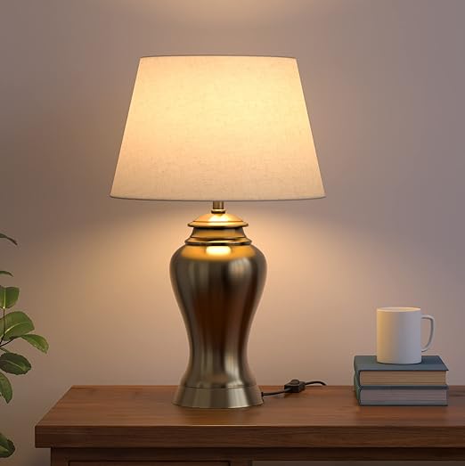 Divine Trends Brass Antique Finish LED Table Lamp