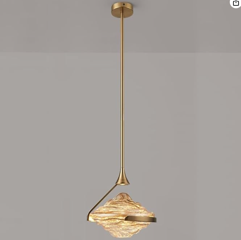 Lava Gold Amber modern style pendant light
